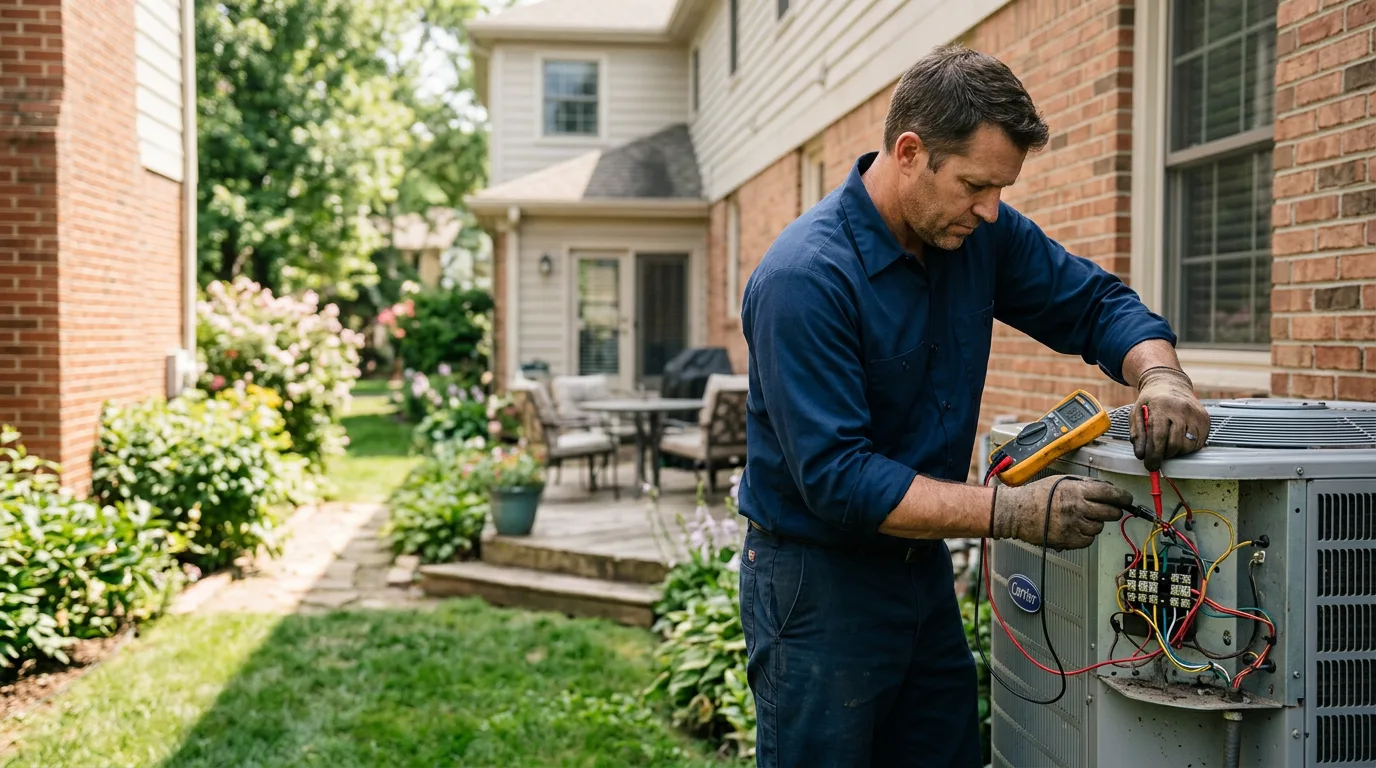 HVAC technician working near Kiel, WI